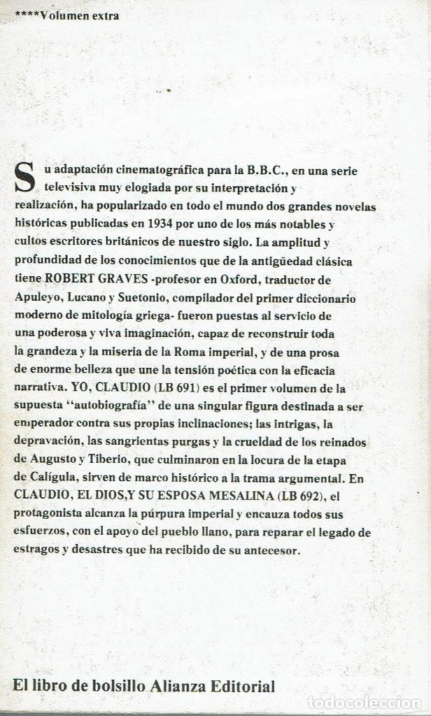 Libros de segunda mano: Yo, Claudio - Robert Graves vv - Foto 2