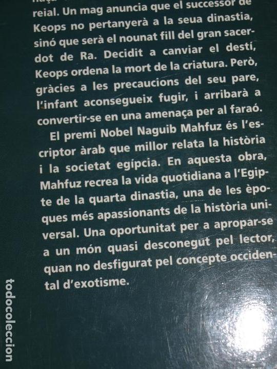 Libros de segunda mano: LA MALEDICCIO DE RA. NAGIB MAHFUZ, BROMERA. LIBRO EN VALENCIANO O CATALAN. 250 PAG. VER FOTOS - Foto 7 - 112559523