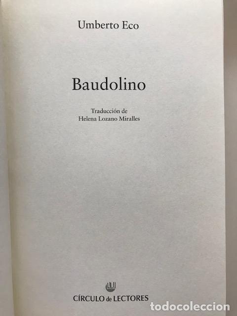 Libros de segunda mano: Baudolino - Umberto Eco - Foto 3