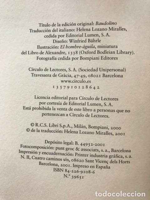 Libros de segunda mano: Baudolino - Umberto Eco - Foto 4