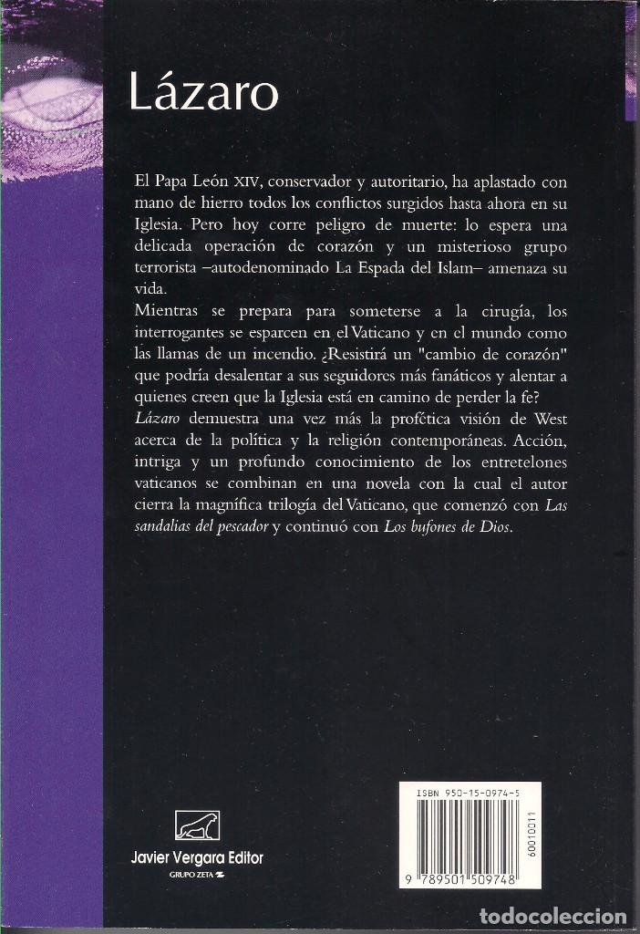 Libros de segunda mano: L&Aacute;ZARO - MORRIS WEST - Foto 4