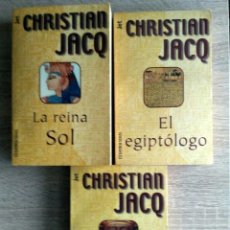 Libros de segunda mano: LOTE DE 3 LIBROS DE CHRISTIAN JACQ. Lote 126073703