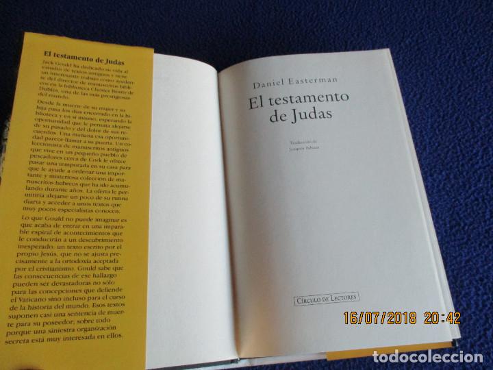 Libros de segunda mano: EL TESTAMENTO DE JUDAS Daniel Easterman Circulo de lectores 1995 - Foto 4