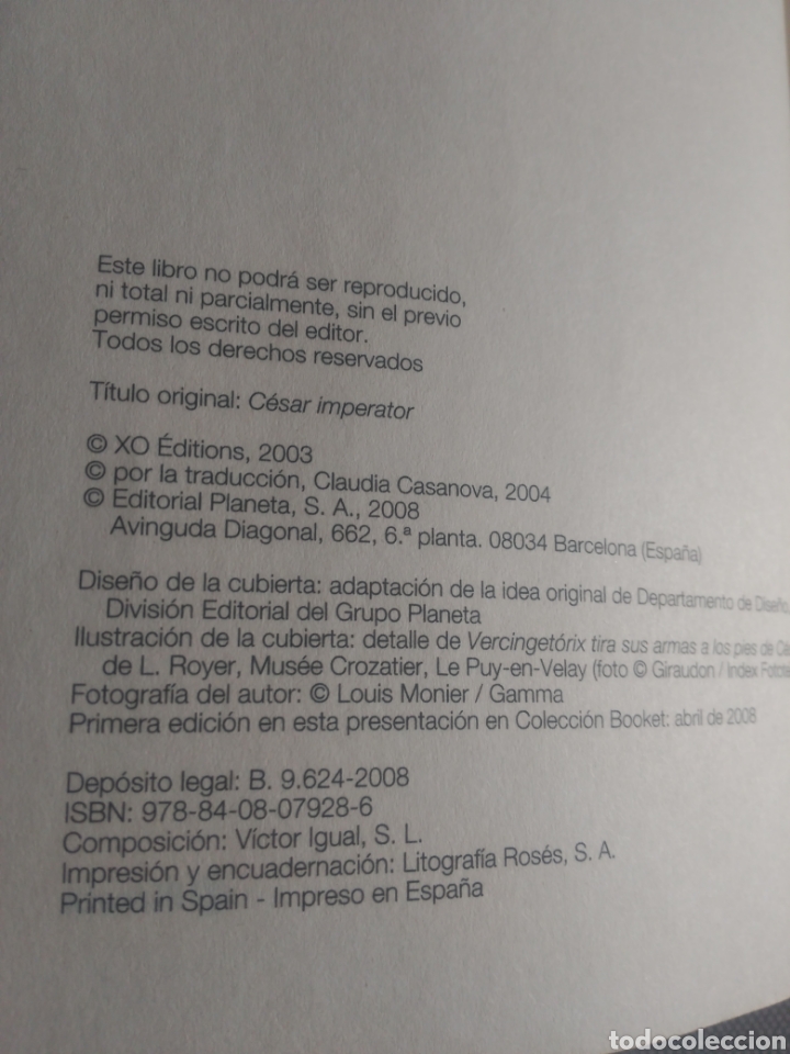 Libros de segunda mano: C&eacute;sar Imperator. Max Gallo - Foto 3
