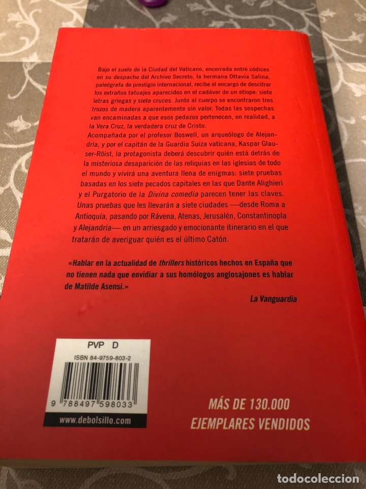 Libros de segunda mano: EL ULTIMO CATON.MATILDE ASENSI - Foto 2