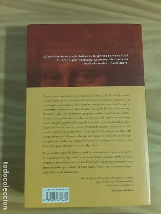 Libros de segunda mano: El C&oacute;digo da Vinci, Ed. Urano - Foto 3