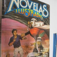 Libros de segunda mano: NOVELAS ILUSTRADAS , RICARDO CORAZON DE LEON , A TRAVÉS DEL DESIERTO, EL ROBINSON SUIZO 1ª EDIC1985
