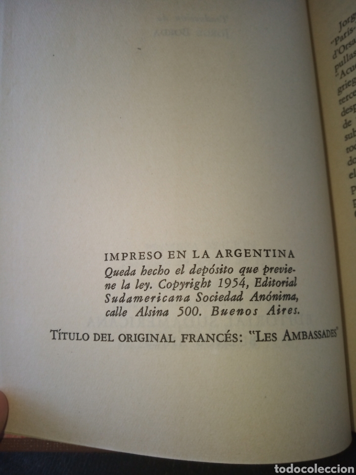 Libros de segunda mano: Las embajadas, Roger Peyrefitte - Foto 6