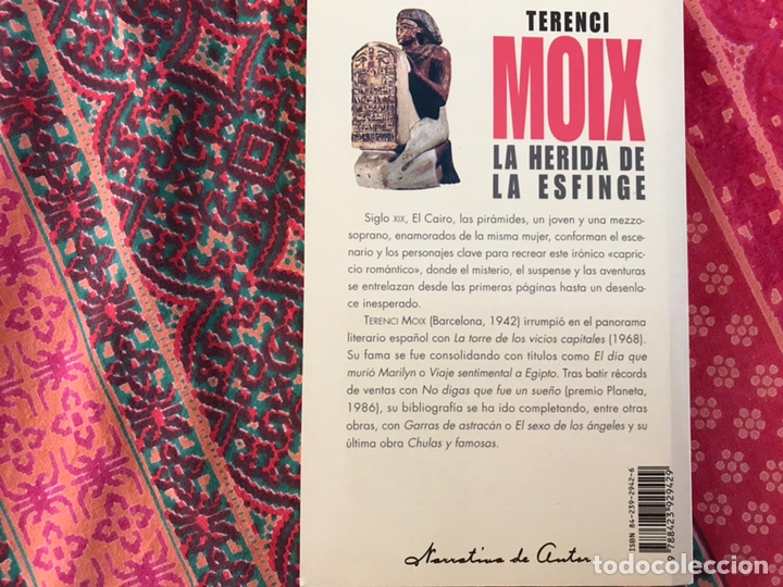 Libros de segunda mano: La herida de la esfinge. Terence Moix - Foto 2