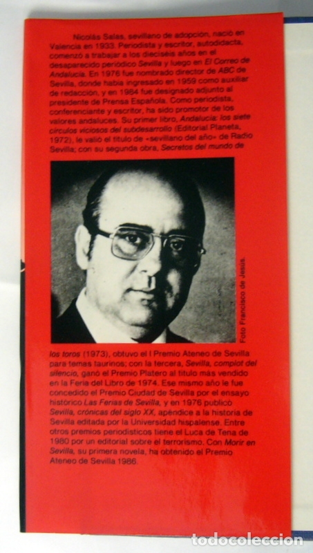 Libros de segunda mano: MORIR EN SEVILLA - NICOLAS SALAS - Foto 3