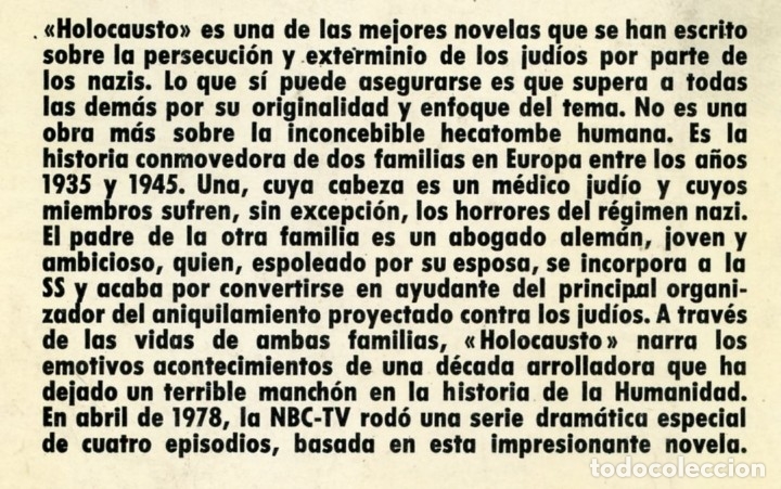 Libros de segunda mano: HOLOCAUSTO. Gerald Green. - Foto 2