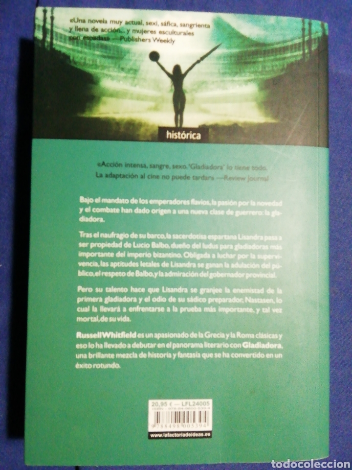 Libros de segunda mano: GLADIADORA. RUSELL WHITFIELD. IMPECABLE - Foto 2