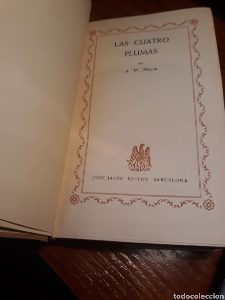 Libros de segunda mano: LAS CUATRO PLUMAS- A.E.W. MASON - Foto 2