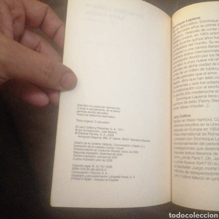 Libros de segunda mano: Oh, Jerusal&eacute;n - Foto 6