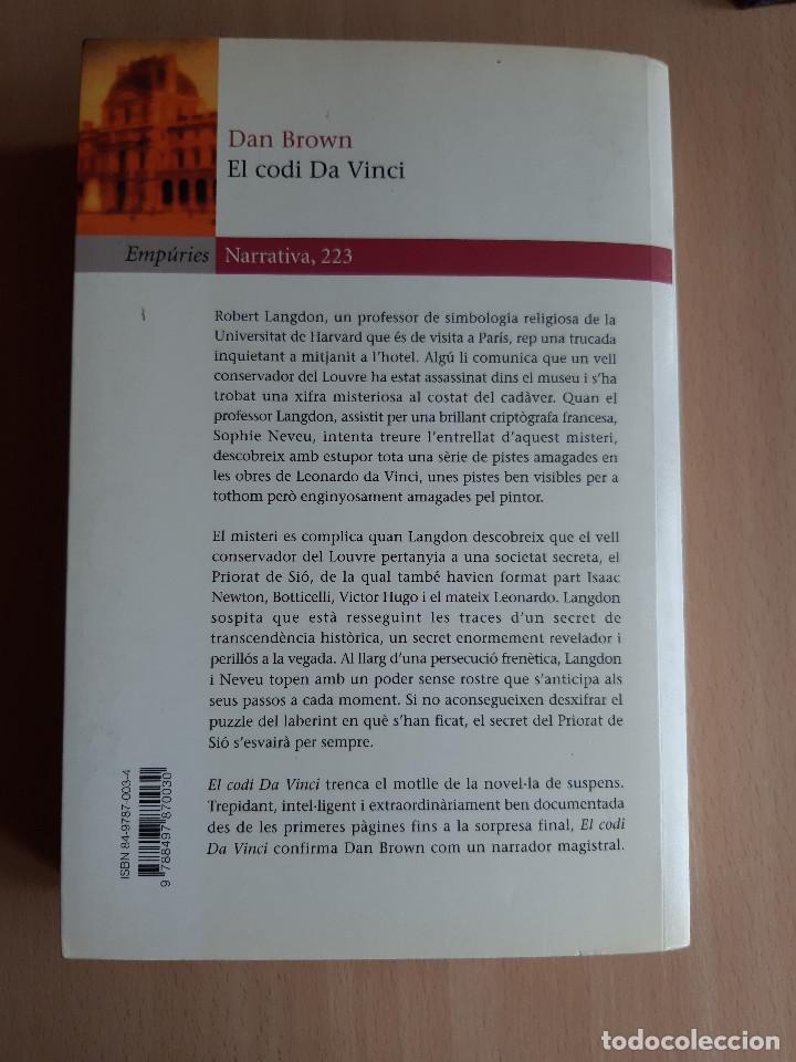 Libros de segunda mano: El Codi Da Vinci - Dan Brown (Catal&agrave;) - Foto 5