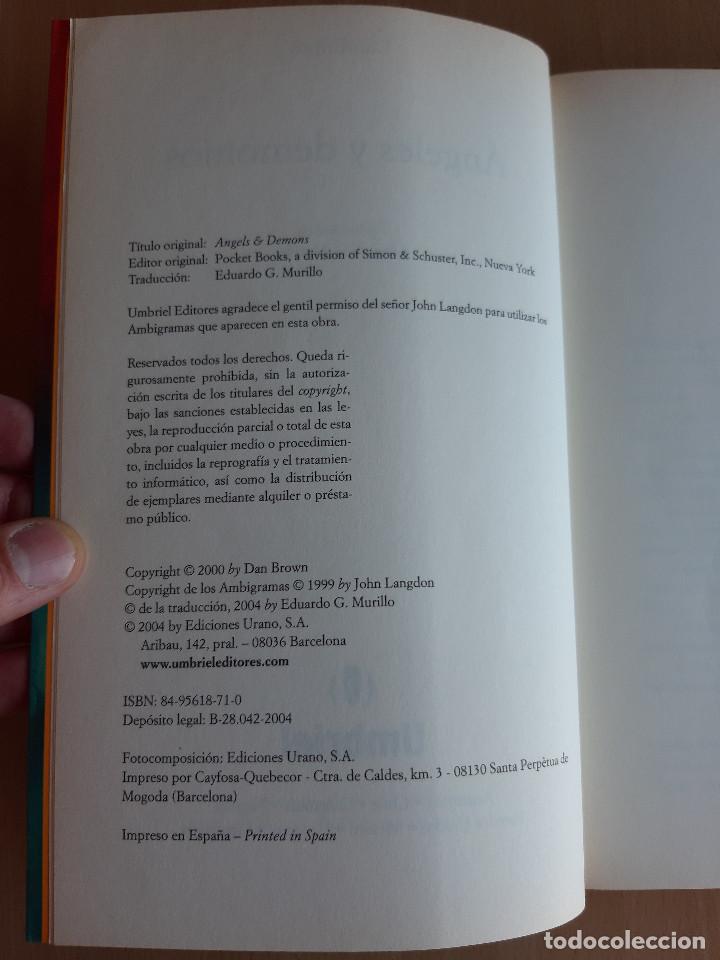 Libros de segunda mano: Angeles y Demonios. Dan Brown. - Foto 3