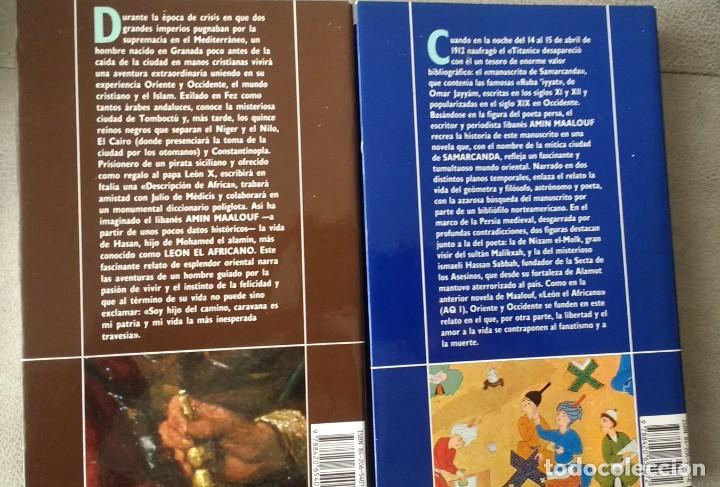 Libros de segunda mano: Samarcanda y Leon el Africano, de Amin Maalouf - Foto 4