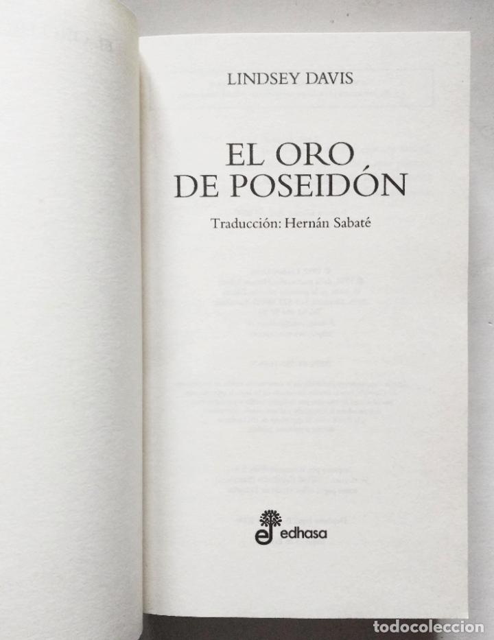 Libros de segunda mano: El oro de Poseid&oacute;n | Davis, Lindsey | EDHASA, 2000 - Foto 3