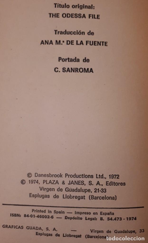 Libros de segunda mano: Odessa &ndash; Frederick Forsyth - Foto 2