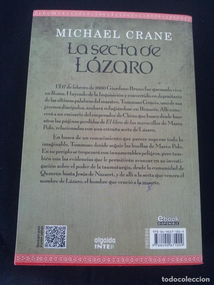 Libros de segunda mano: MICHAEL CRANE - LA SECTA DE LAZARO - EDICIONES ALGAIDA 2014 - Foto 2