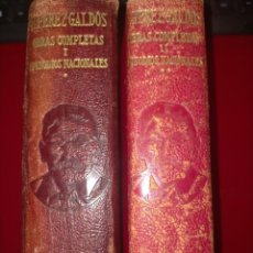 Libros de segunda mano: OBRAS COMPLETAS -- BENITO PEREZ GALDOS, 1 Y 2 -- CANTOS DECORADOS -- EDITORIAL AGUILAR -- 1950-51