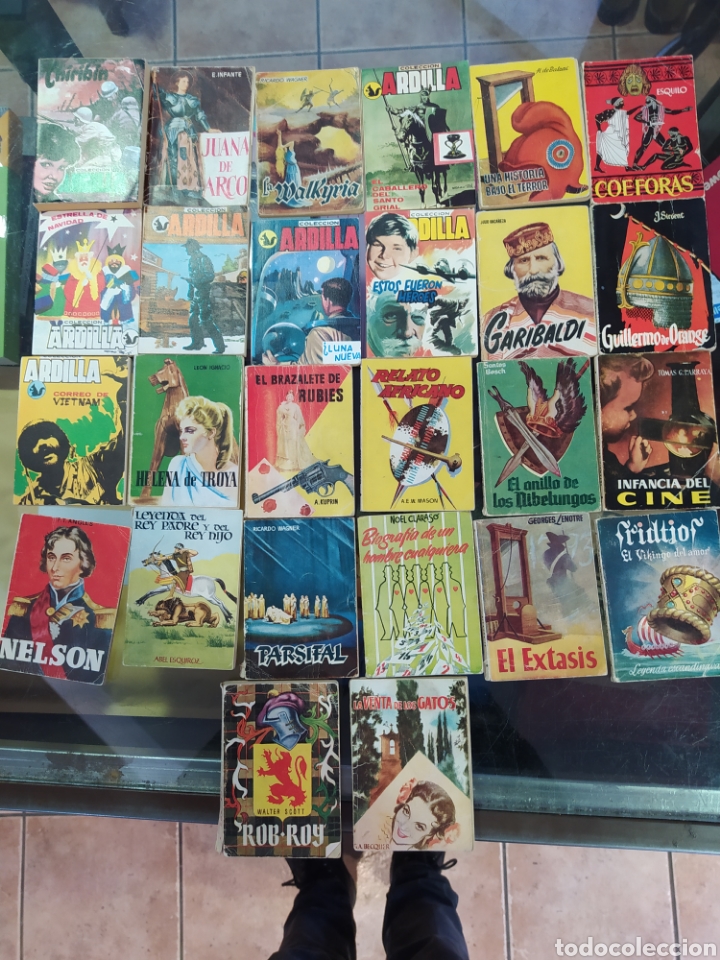 Libros de segunda mano: 26 mini libros colecci&oacute;n ardilla y enciclopedia pulga