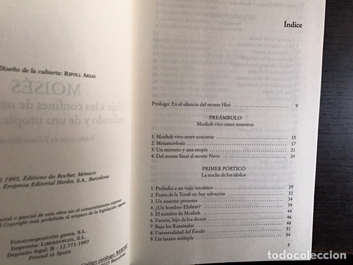 Libros de segunda mano: Mois&eacute;s. Andr&eacute; Chouraqui - Foto 3
