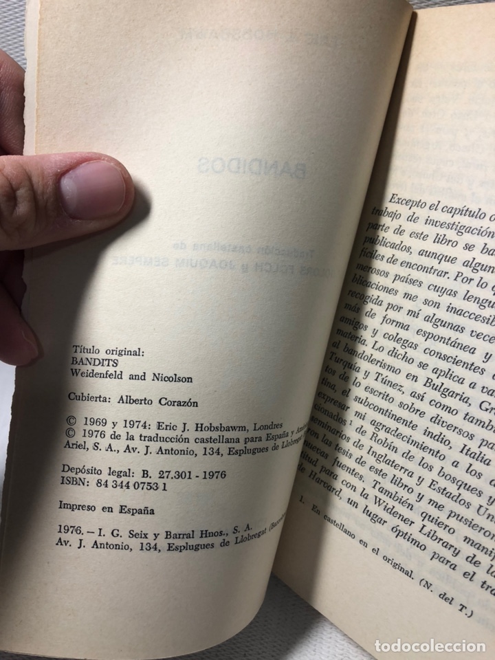 Libros de segunda mano: BANDIDOS - - E.J. HOBSBAWM - ARIEL - Foto 3