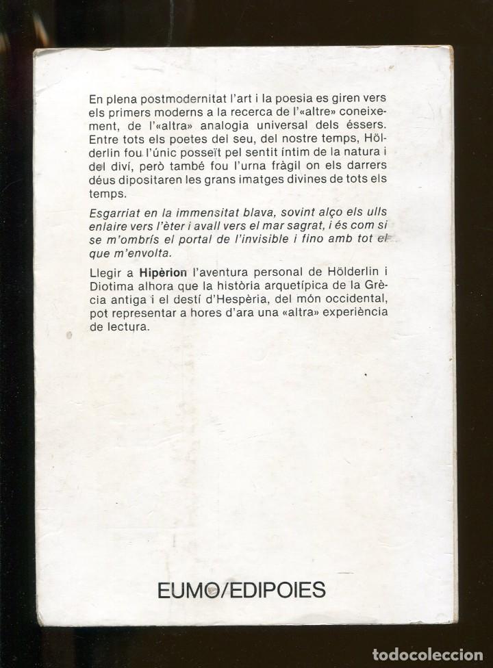 Libros de segunda mano: F. Holderlin. Hiperion. ed. Eumo 1982 - Foto 2