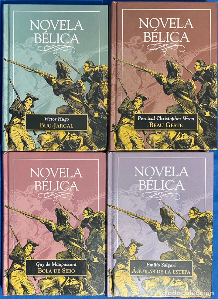 Gebrauchte B&uuml;cher: 4 Novelas B&eacute;licas. Salgari, Hugo, Wren, Maupassant.