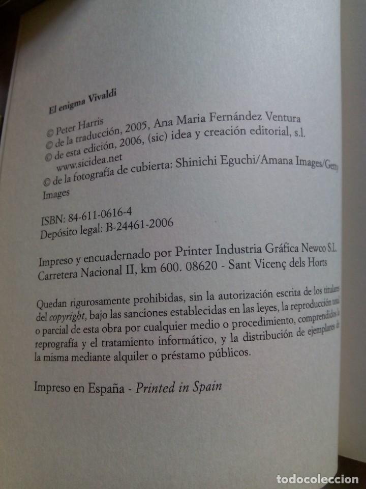 Libros de segunda mano: EL ENIGMA VIVALDI / PETER HARRIS - Foto 2