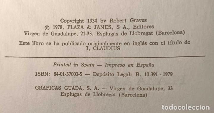 Libros de segunda mano: Libro: Yo, Claudio de Robert Graves, Ed. Ediciones Akal, 1979 - Foto 5