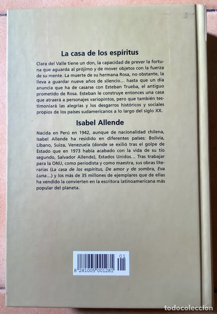 Libros de segunda mano: &ldquo;La casa de los esp&iacute;ritus&rdquo; de Isabel Allende - Foto 2