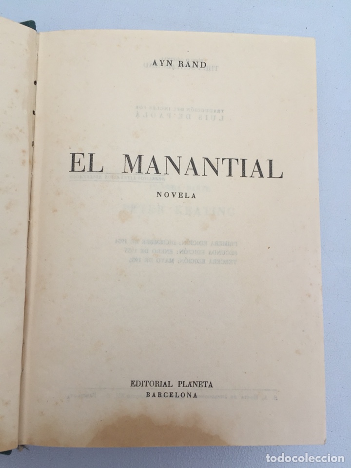 Libros de segunda mano: &ldquo;El Manantial&rdquo; - Foto 3