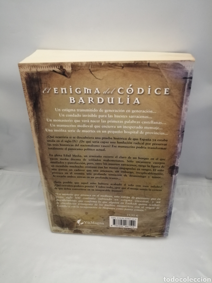 Libros de segunda mano: EL ENIGMA DEL C&Oacute;DICE BARDULIA (PRIMERA EDICI&Oacute;N) - Foto 2