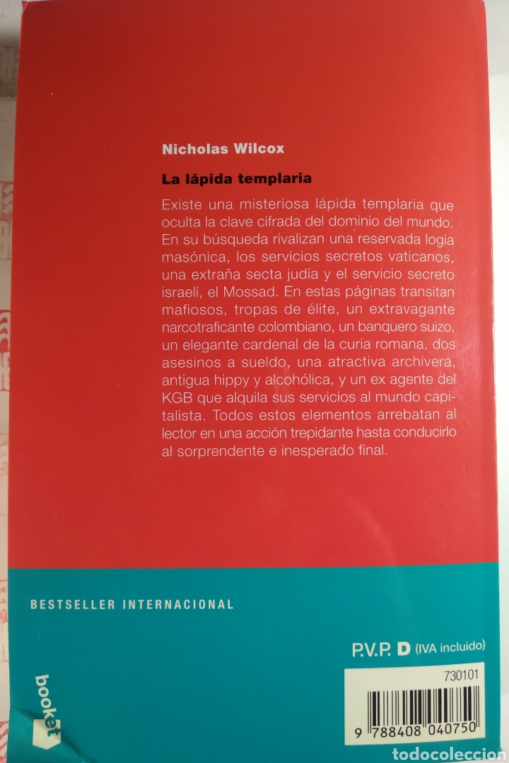 Libros de segunda mano: La l&aacute;pida templaria. Nicholas Wilcox - Foto 2