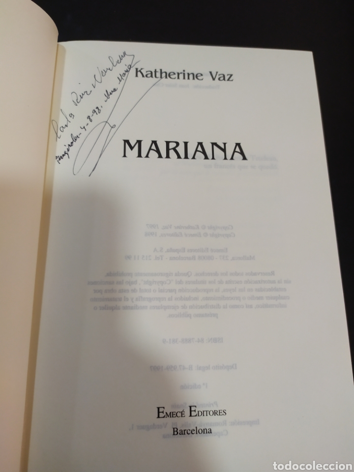 Libros de segunda mano: Mariana. Katherine Vaz - Foto 5
