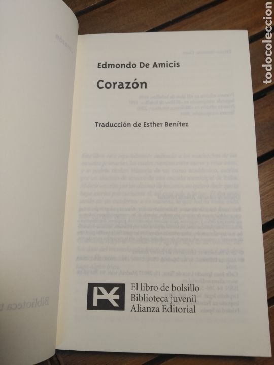 Libros de segunda mano: Coraz&oacute;n. Edmondo de Amicis. Alianza editorial. 2004. - Foto 2