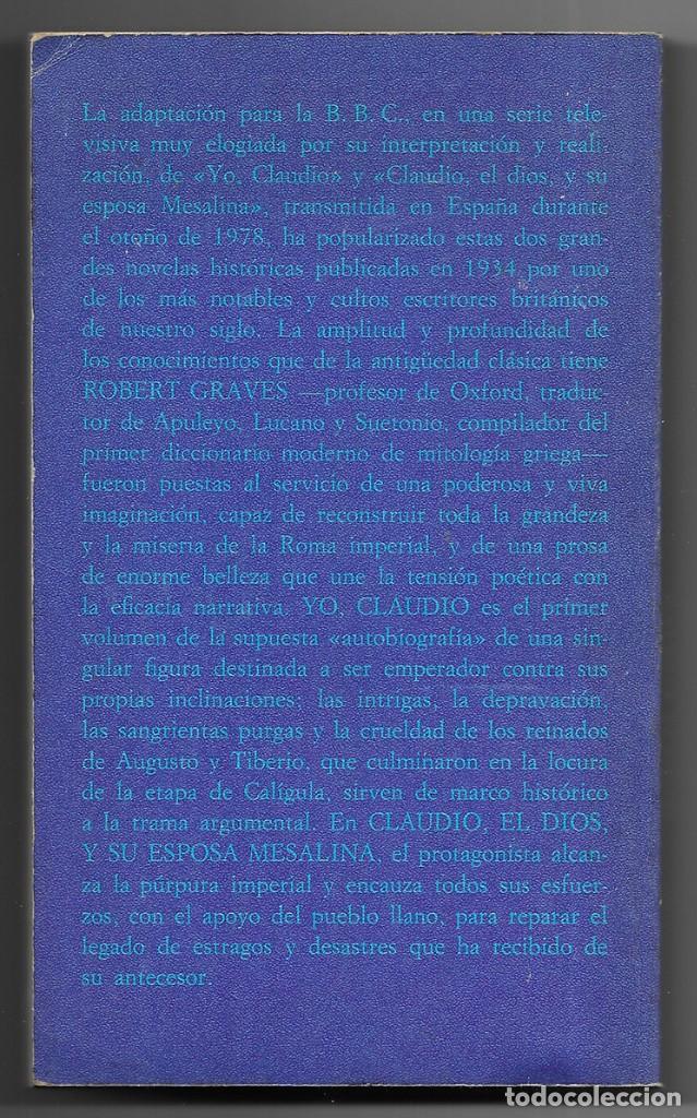 Libros de segunda mano: Yo, Claudio. Graves, Robert. 1979 - Foto 2