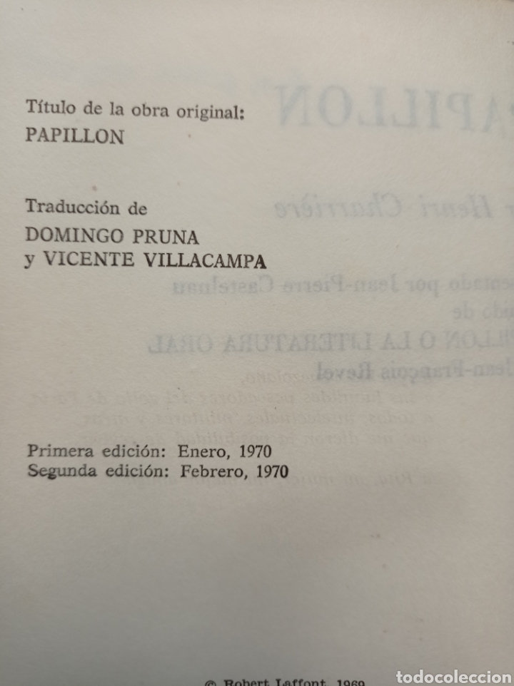 Libros de segunda mano: PAPILLON SEGUNDA EDICI&Oacute;N - Foto 3
