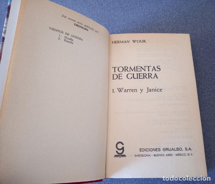 Libros de segunda mano: Tormentas de Guerra Herman Wouk - Foto 3