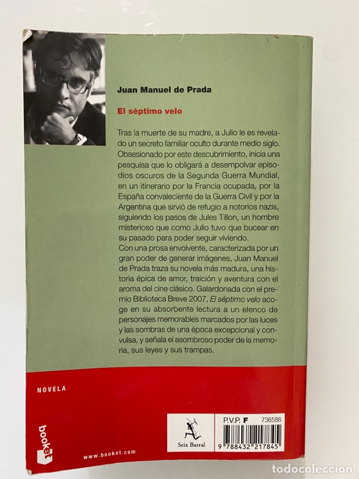 Libros de segunda mano: El s&eacute;ptimo velo - PRADA, Juan Manuel de - Foto 2