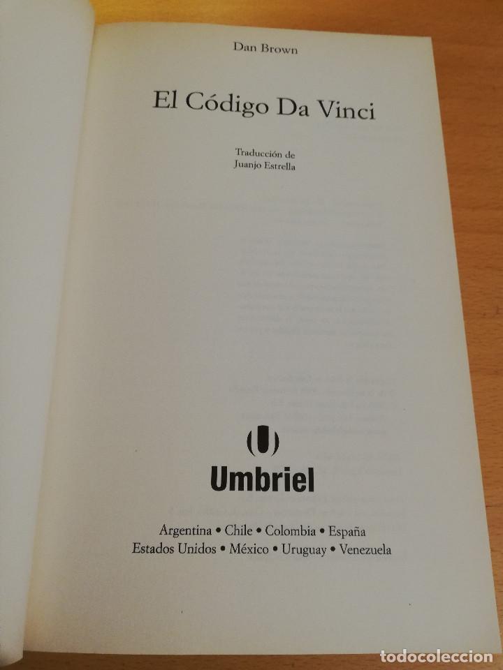 Libros de segunda mano: EL C&Oacute;DIGO DA VINCI (DAN BROWN) - Foto 2