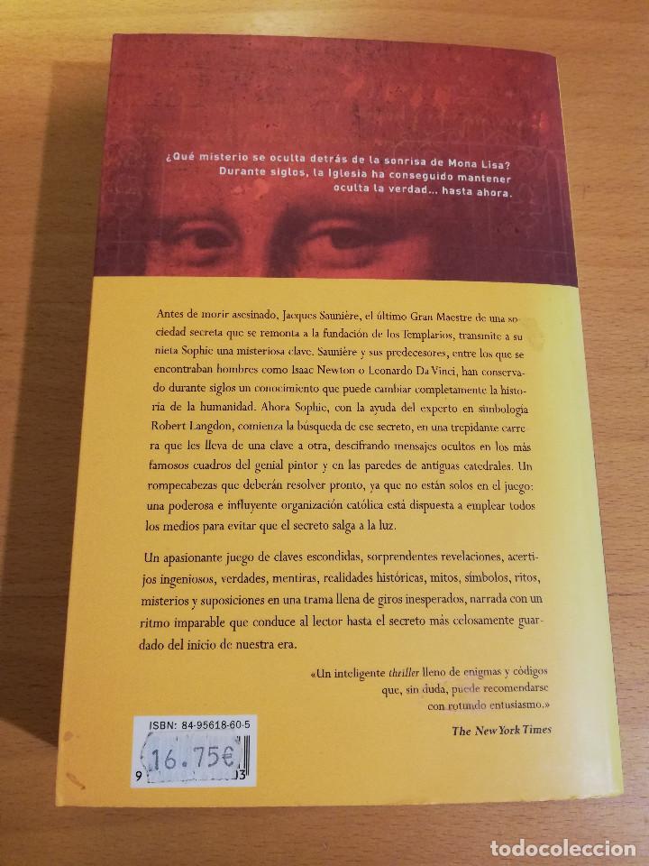 Libros de segunda mano: EL C&Oacute;DIGO DA VINCI (DAN BROWN) - Foto 3