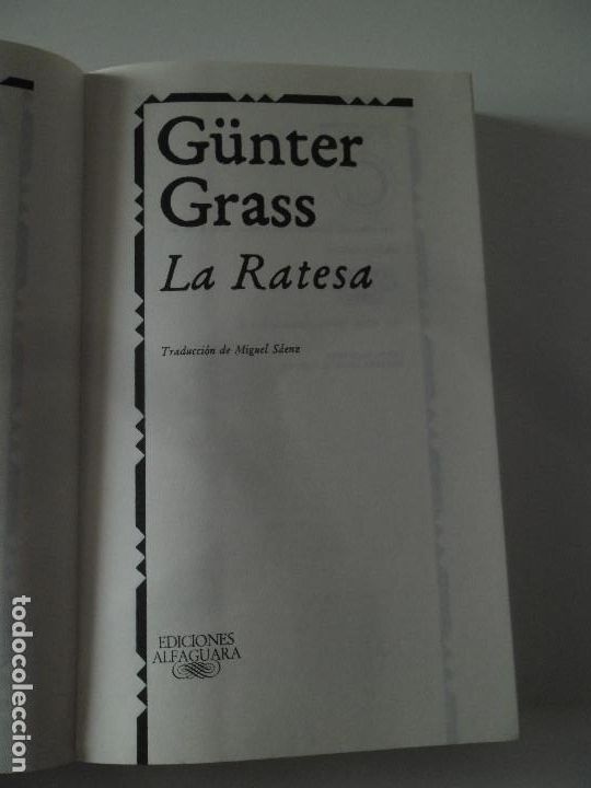 Libros de segunda mano: LIBRO. LA RATESA.- G&uuml;nter Grass. - Foto 3