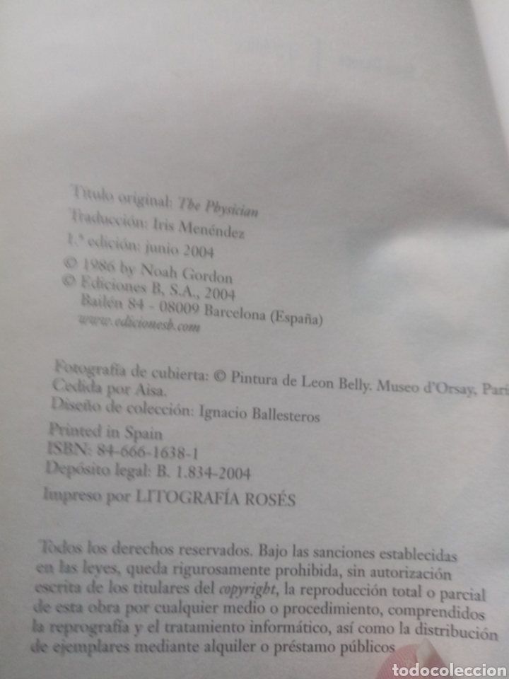 Libros de segunda mano: El medico de Noah Gordon. - Foto 3