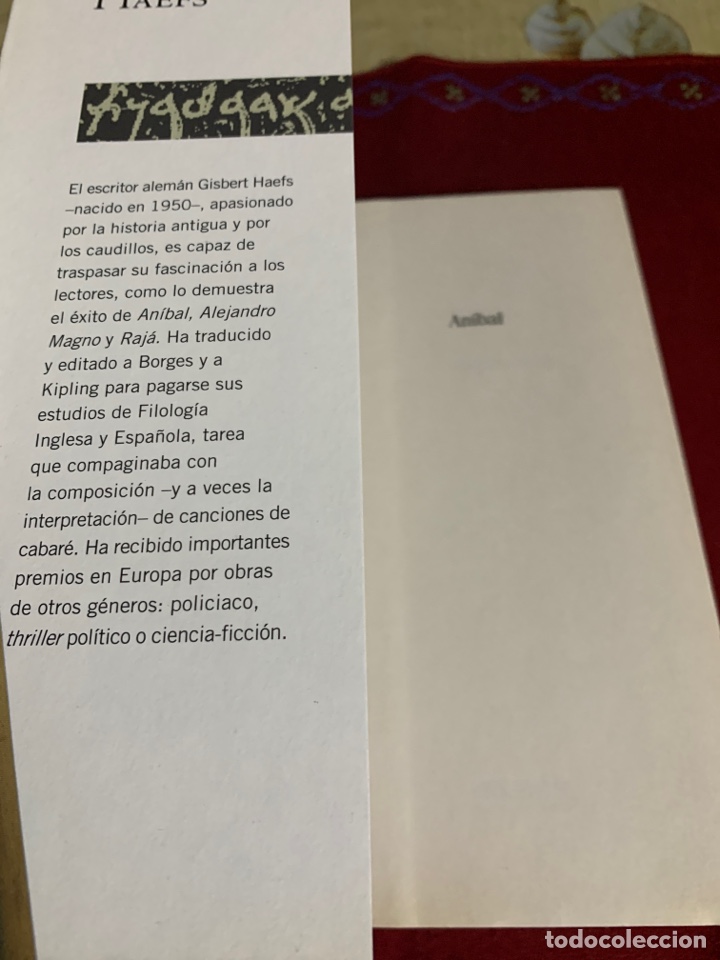 Libros de segunda mano: An&iacute;bal. Gisbert Haefs. - Foto 3