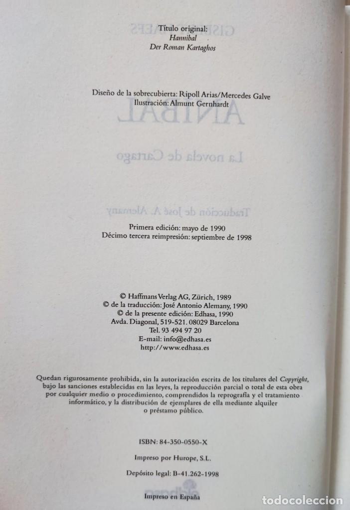 Libros de segunda mano: ANIBAL - de Gisbert Haefs (Autor) - Foto 4