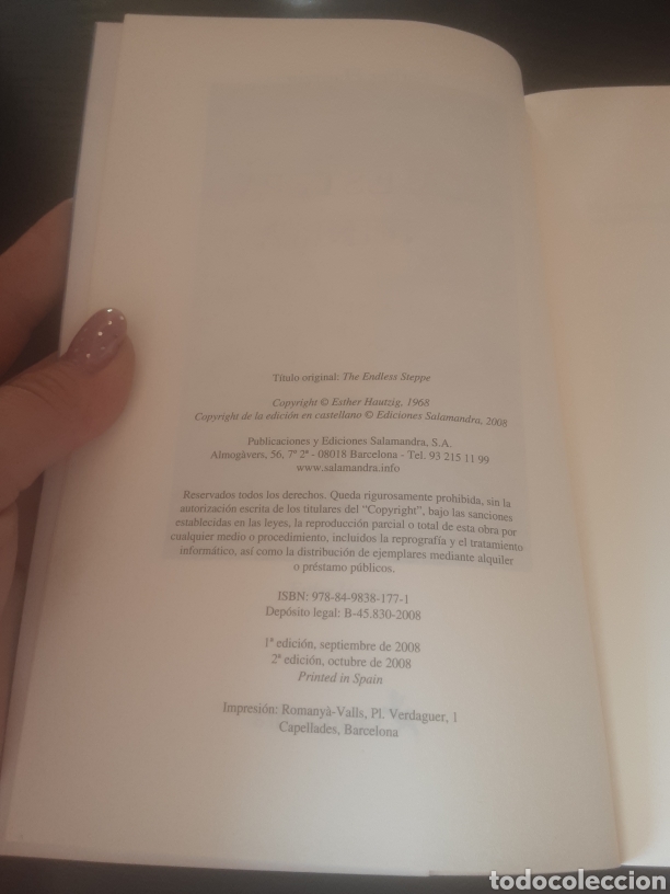 Libros de segunda mano: La estepa -Esther Hautzig- - Foto 6