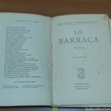Libros de segunda mano: ANTIGUO LIBRO -LA BARRACA- DE VICENTE BLASCO IBÁÑEZ TAPAS FORRADAS EN TELA DE DAMASCO VALENCIA -1898. Lote 325022578